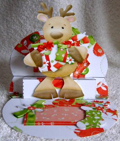 Reindeers 3D Mini Stepper by Margaret McCartney