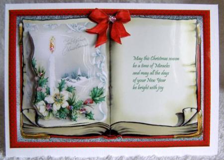 White Poinsettia and Holly by Margaret McCartney