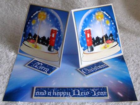 Street Scene Snowglobe by Margaret McCartney