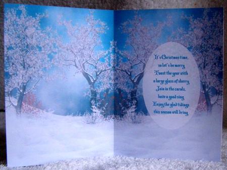 Magical Winter Trees It's Christmas Time Insert 1 by Margaret McCartney