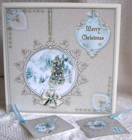 Winter Through the Looking Glass 8x8 Card Front - Coffee by Margaret McCartney