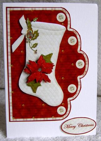 Vintage Christmas Sock by Margaret McCartney