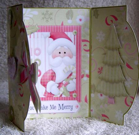 Ho Ho Ho Santa - Mini Gatefold by Margaret McCartney