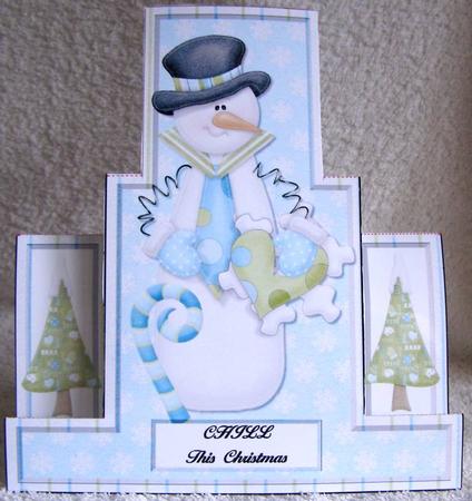 Frostie Chill - Single Sheet Centre Stepper by Margaret McCartney