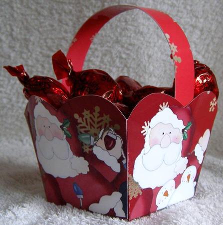 Treat Basket - Santa by Margaret McCartney