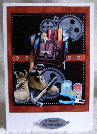 DIY Birthday Fathers Day Decoupage by Margaret McCartney