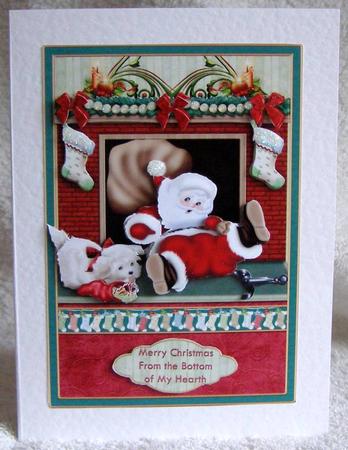 Bottom of My Hearth Christmas Decoupage by Margaret McCartney