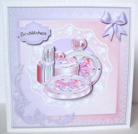 Ladies Things Square Card Front by Margaret McCartney