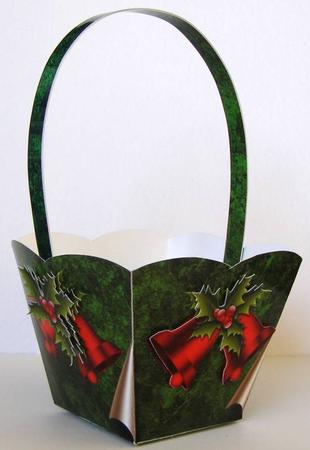 Fold Back Effect Gift Basket for the Hollidays by Margaret McCartney