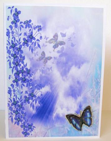 Butterfly Paper Blue by Margaret McCartney