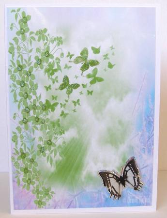 Butterfly Paper Green by Margaret McCartney