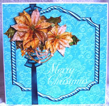 Golden Poinsettia Quick Card by Margaret McCartney
