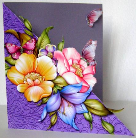 Floral Triangle 2 by Margaret McCartney