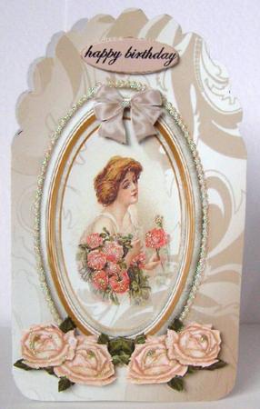 Vintage Lady Cut and Fold by Margaret McCartney