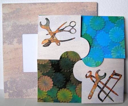 Handyman Dovetail Card & Envelope Kit by Margaret McCartney