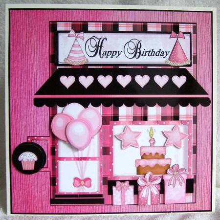 Birthday Boutique - Pink and Black by Margaret McCartney