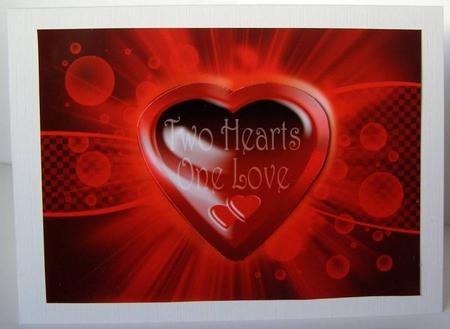 Love and Romance Hearts Card by Margaret McCartney