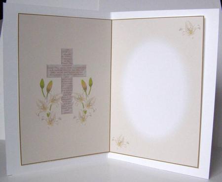 The Lord's Prayer on Cross 2 - Card Insert by Margaret McCartney
