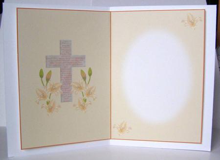 The Lord's Prayer on Cross 3 - Card Insert by Margaret McCartney