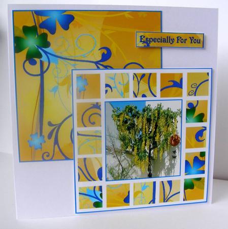 Laburnum Tree with Tiles Surround by Margaret McCartney