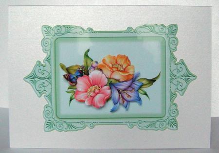 Floral Bouquet Ornate Topper by Margaret McCartney
