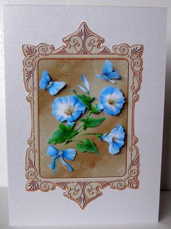 Morning Glory Ornate Topper by Margaret McCartney