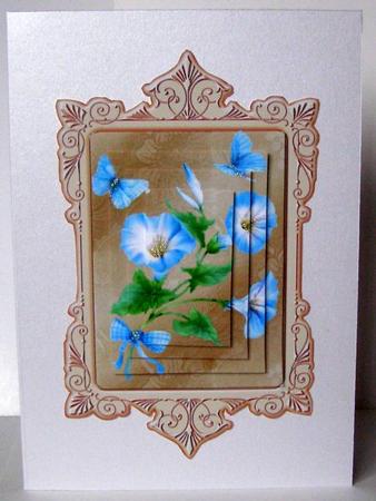 Morning Glory Ornate Pyramid Topper by Margaret McCartney