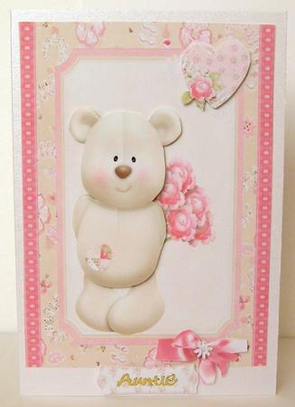 Cute Teddy Bear Hiding Roses by Margaret McCartney