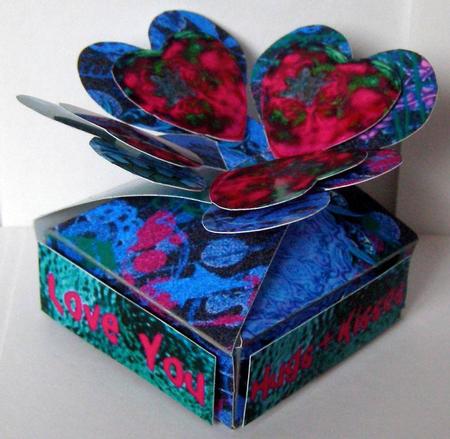 Locked Hearts Box - Love You Steampunk Butterfly Hearts by Margaret McCartney