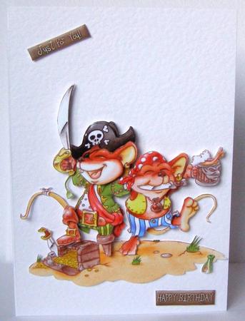 Pirate Mice Ahoy! Decoupage Sheet by Margaret McCartney