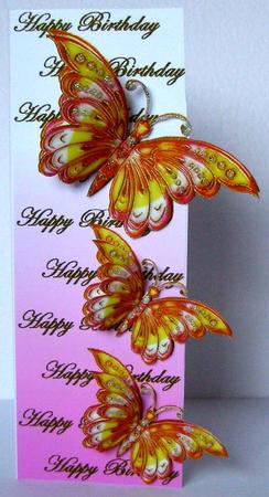 Butterfly Birthday 3 by Margaret McCartney