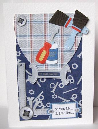 So Many Jobs, So Little Time Envelope Card Front by Margaret McCartney