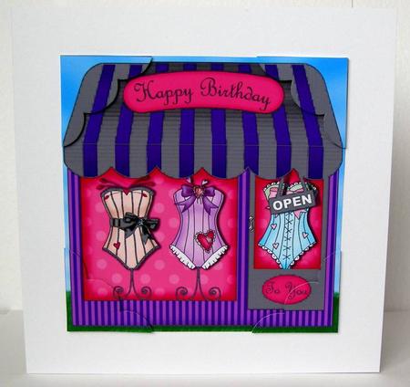 8 x 8 the Little Oh La La Shop Topper by Margaret McCartney
