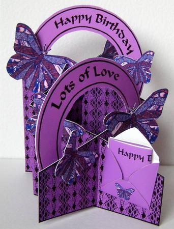 Purple Butterfly Cascade Deluxe by Margaret McCartney