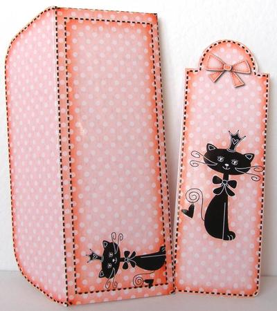 Kute Kat Bookmark Card N Envelope by Margaret McCartney