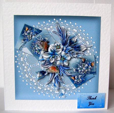 Pretty in Silver and Blue Step by Step by Margaret McCartney