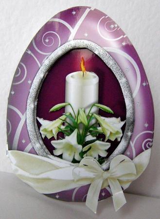 Candle in the Egg Card by Margaret McCartney