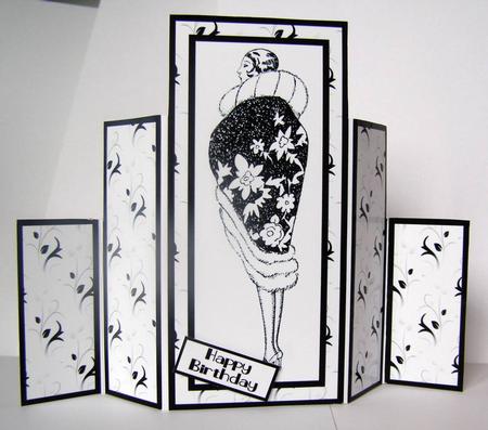 Art Deco Lady Theatre Fold 2 by Margaret McCartney