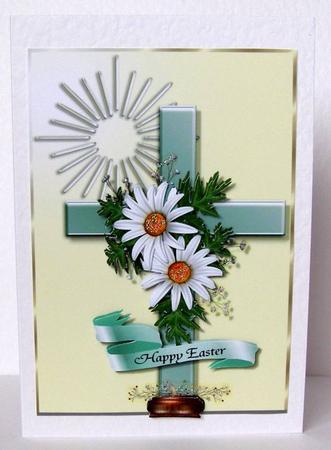 Easter Cross Card Topper by Margaret McCartney