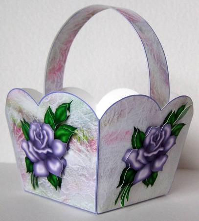 Lavender Rose - Treat Basket by Margaret McCartney