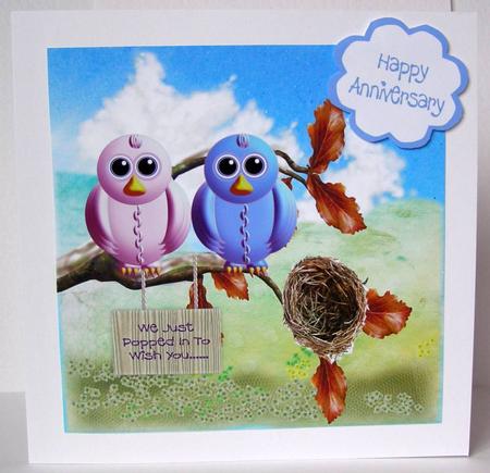 Madge and Dave 8x8 Topper by Margaret McCartney