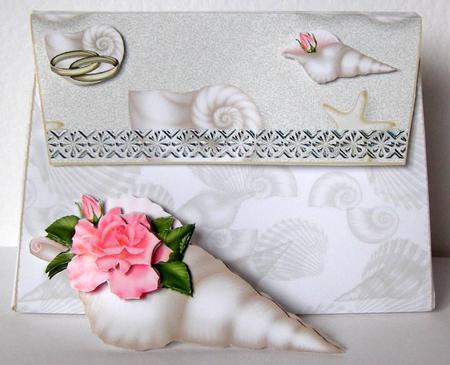 Pink Rose Shell - Handbag Box by Margaret McCartney