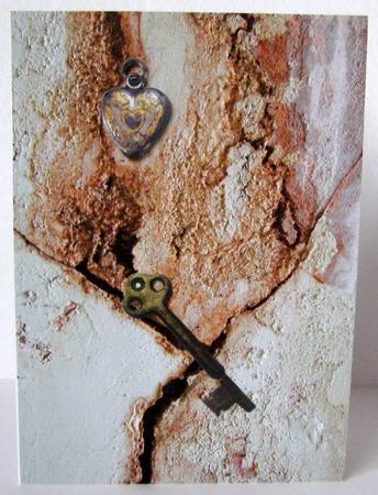 Textured Old Walls Cement Mould Grunge Backing Paper by Margaret McCartney