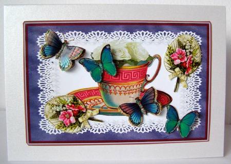 A Cup of Butterflies and Roses -  by Margaret McCartney