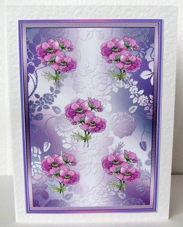 Anemone Watercolour Background Paper by Margaret McCartney