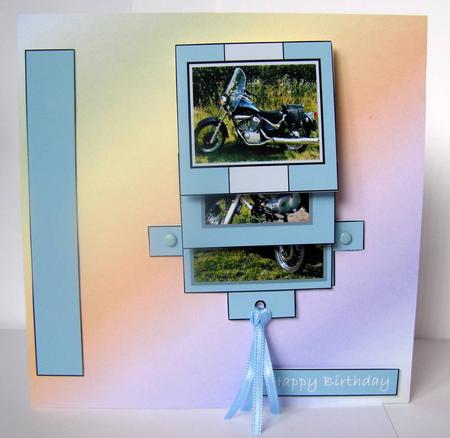 Biking Mad Waterfall Card Design Sheet by Margaret McCartney