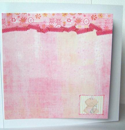 A Sweet Little Girl to Love New Baby Insert 8x8inch by Margaret McCartney