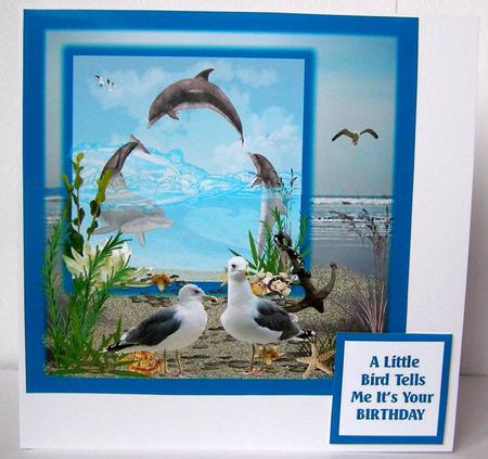 Sea Life 8x8 Topper by Margaret McCartney