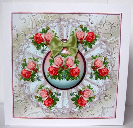 Vintage Rose with Cameo by Margaret McCartney