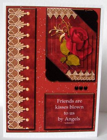 Angel Kisses Card Topper 3 by Margaret McCartney
